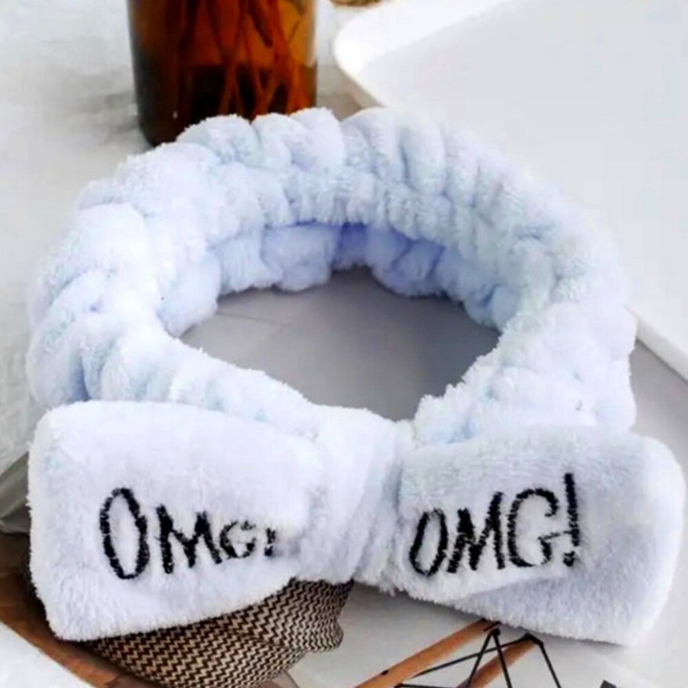 OMG Stretch Headband Grey Blue